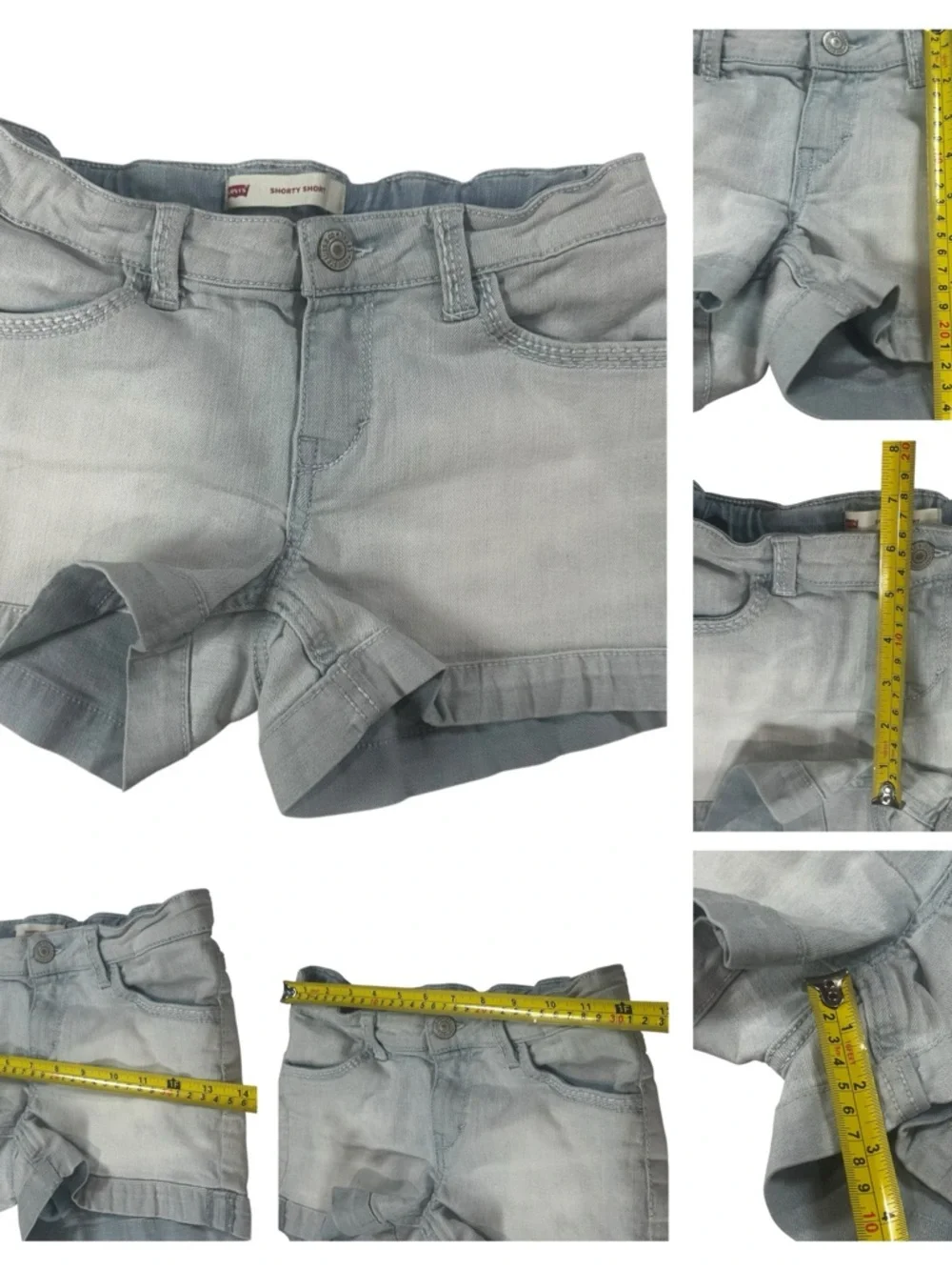 Lot of 2 Levi’s + Jordache Denim Shorts Girls Size 12